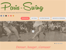 Tablet Screenshot of paris-swing.com